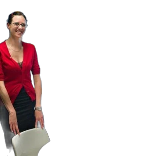 staff, dress, furniture, jacket, 3d render, woman, red, cardigan transparent PNG cut-out