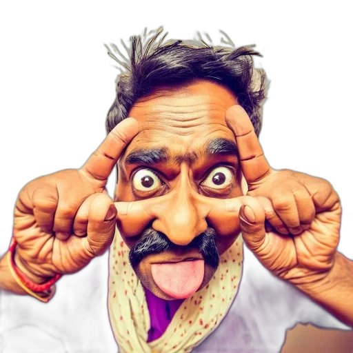 face, staff, mask, cartoon, photorealistic, concept art, 3d render, man transparent PNG cut-out