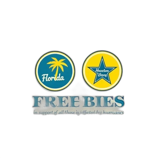 graphic, design, featuring, two, circular, logos, yellow, background transparent PNG cut-out