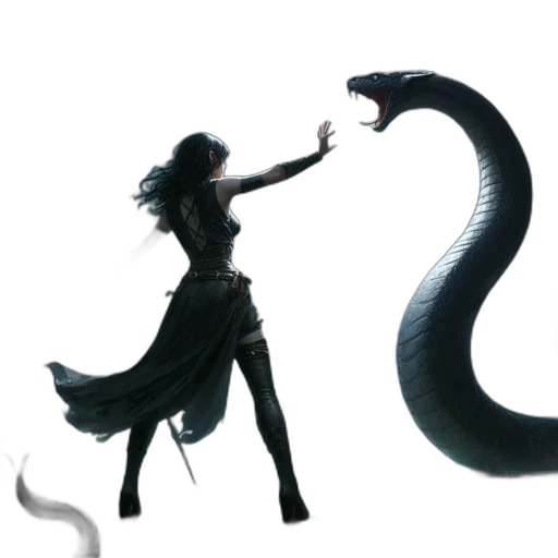 creature, dragon, animal, staff, concept art, fantasy art, 3d render, comic book art transparent PNG cut-out