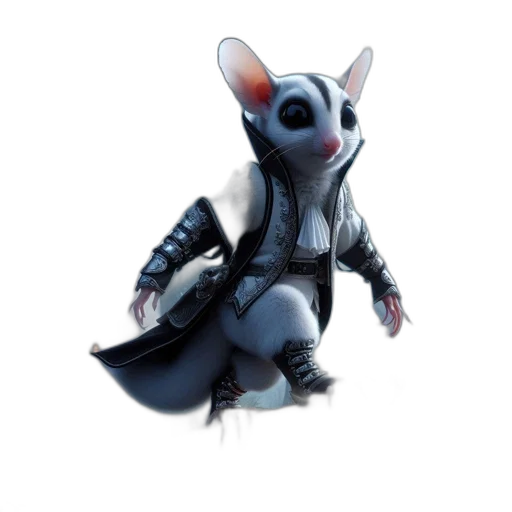 jacket, creature, animal, robot, 3d render, concept art, fantasy art, cyberpunk transparent PNG cut-out