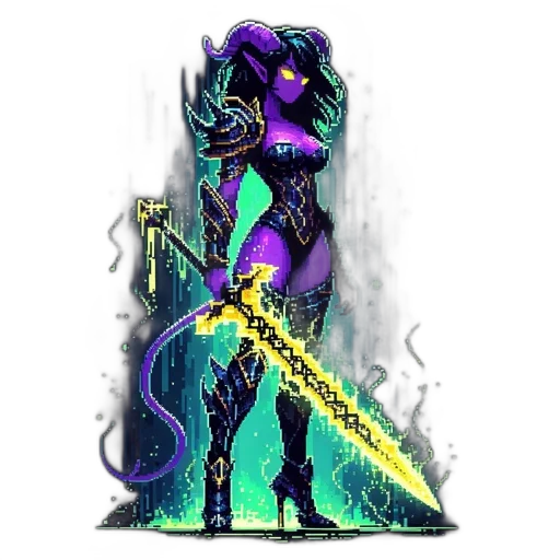 staff, dragon, sword, weapon, fantasy art, pixel art, concept art, comic book art transparent PNG cut-out