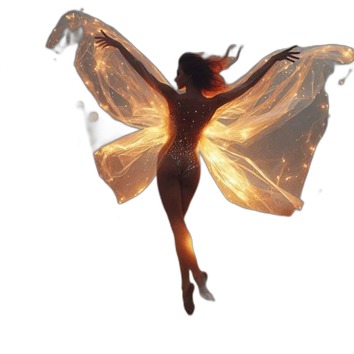dress, umbrella, hair, concept art, photorealistic, 3d render, fantasy art, golden transparent PNG cut-out