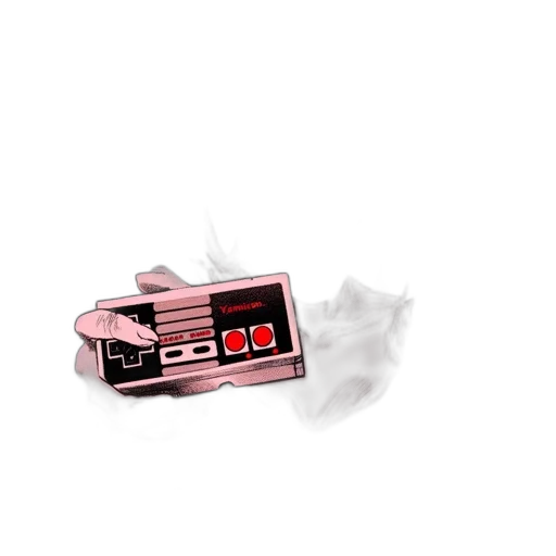 weapon, robot, mask, car, pixel art, 3d render, concept art, vaporwave transparent PNG cut-out