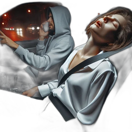 jacket, car, face, mask, photorealistic, concept art, oil painting, fantasy art transparent PNG cut-out