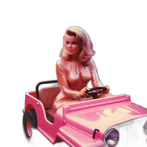 car, vaporwave, 3d render, concept art, photorealistic, woman, shiny, metallic transparent PNG cut-out