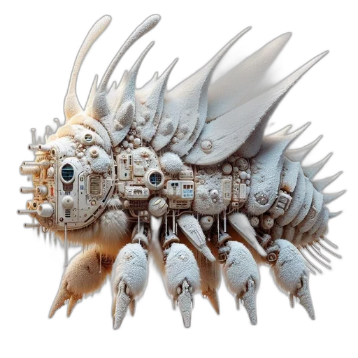 creature, robot, dragon, weapon, concept art, 3d render, fantasy art, cyberpunk transparent PNG cut-out