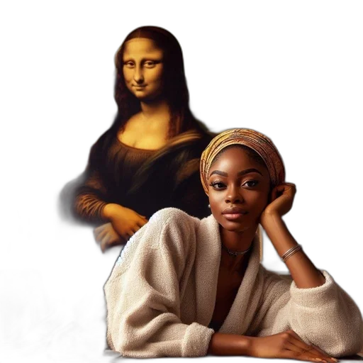 photorealistic, concept art, oil painting, fantasy art, earth tones, woman, light-coloured, robe transparent PNG cut-out