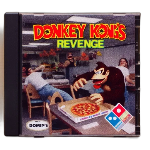 food, weapon, concept art, pixel art, 3d render, fire, donkey, kong transparent PNG cut-out
