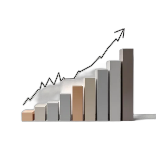 bar, graph, shows, how, employment, sector, declining, over transparent PNG cut-out