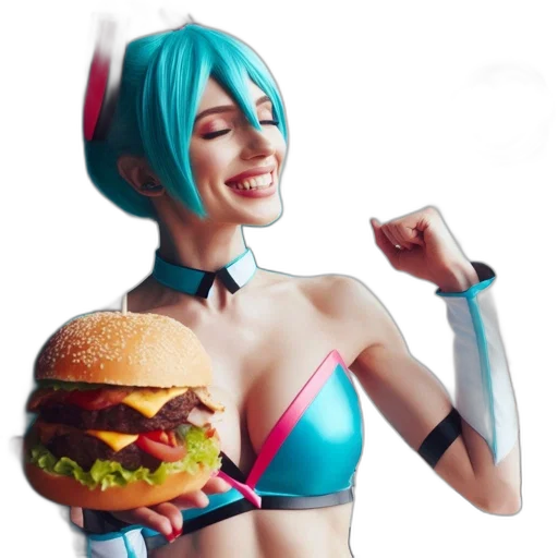 food, robot, weapon, animal, concept art, cyberpunk, vaporwave, 3d render transparent PNG cut-out