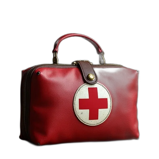 3d render, first, aid, kit transparent PNG cut-out
