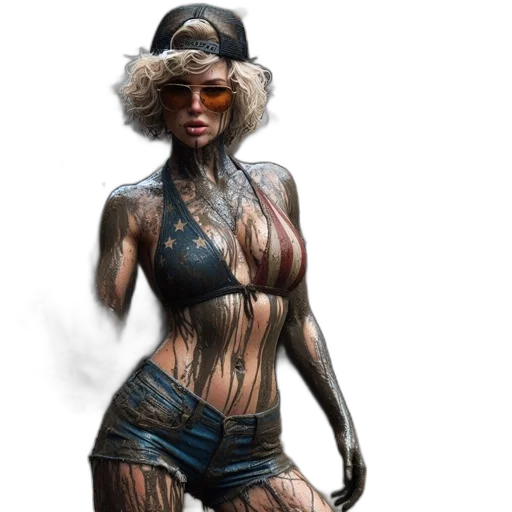 concept art, fantasy art, comic book art, photorealistic, earth tones, dark, woman, stands transparent PNG cut-out