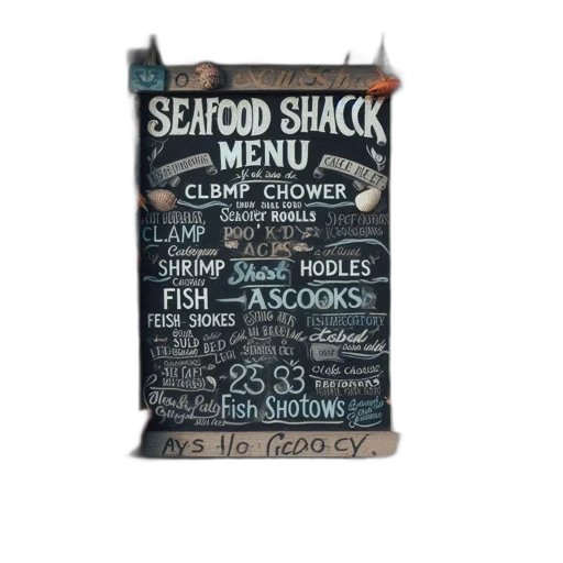 food, exterior, view, seafood-themed, building, seafood, shack, features transparent PNG cut-out
