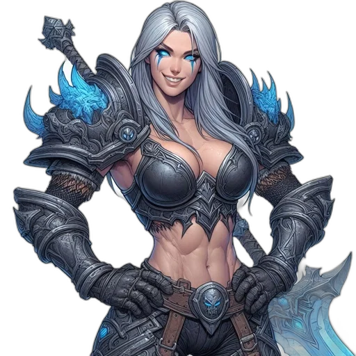 dragon, weapon, fantasy art, concept art, comic book art, pixel art, blue, woman transparent PNG cut-out