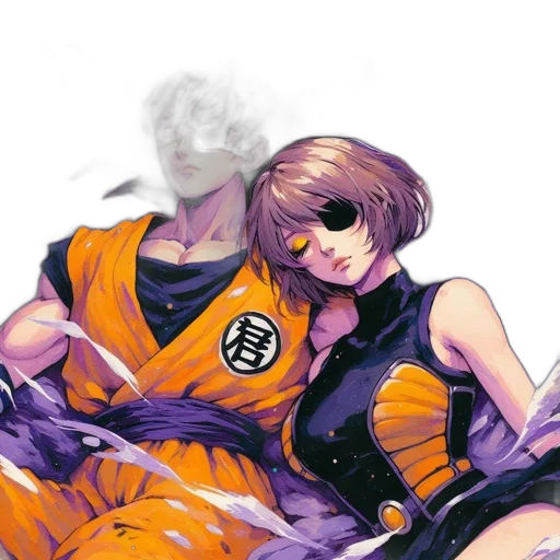dress, jacket, cyberpunk, comic book art, concept art, anime, outer space, fire transparent PNG cut-out