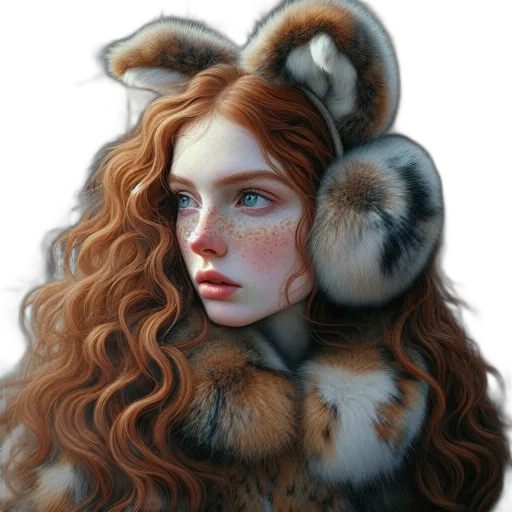 mask, face, animal, jacket, fantasy art, photorealistic, oil painting, concept art transparent PNG cut-out