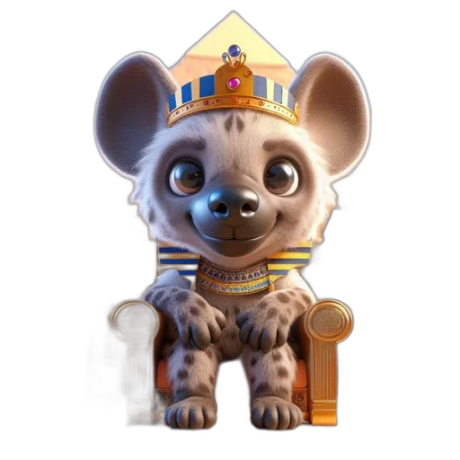 crown, staff, animal, creature, concept art, 3d render, fantasy art, photorealistic transparent PNG cut-out