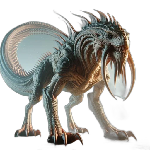 dragon, creature, animal, concept art, 3d render, fantasy art, photorealistic, dragon-dinosaur transparent PNG cut-out