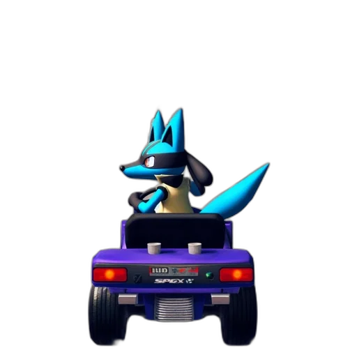 car, robot, animal, dragon, vaporwave, 3d render, concept art, pixel art transparent PNG cut-out