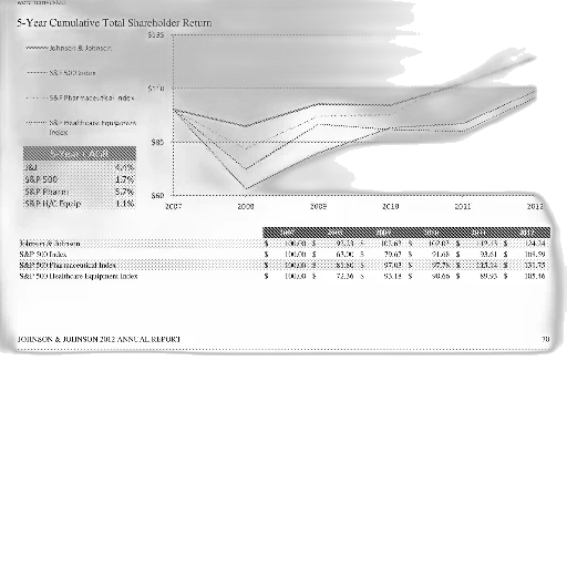 graph, shows, 5-year, cumulative, total, shareholder, return, johnson transparent PNG cut-out