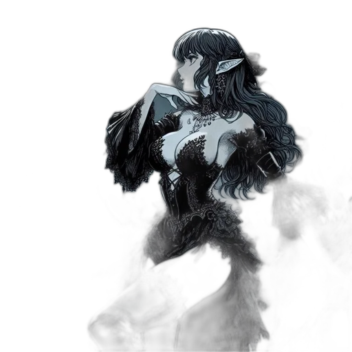 mask, dragon, creature, dress, concept art, fantasy art, comic book art, pixel art transparent PNG cut-out
