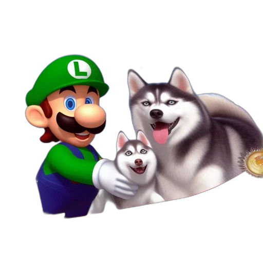 animal, pixel art, concept art, 3d render, cartoon, monochrome, satirical, gaming transparent PNG cut-out