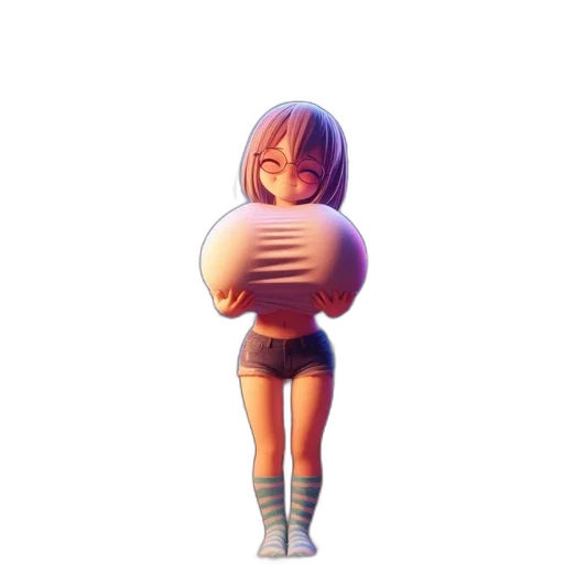 weapon, dress, robot, umbrella, pixel art, 3d render, concept art, anime transparent PNG cut-out