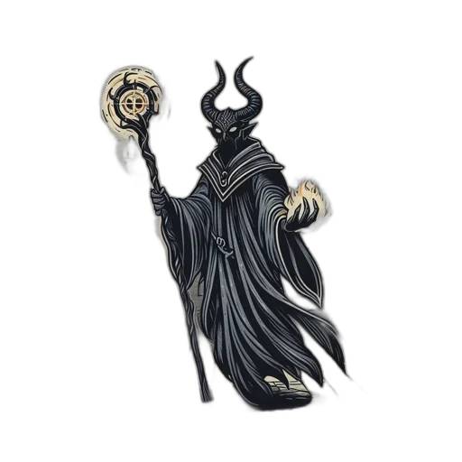 staff, jewelry, fantasy art, concept art, pixel art, 3d render, dark, enigmatic transparent PNG cut-out