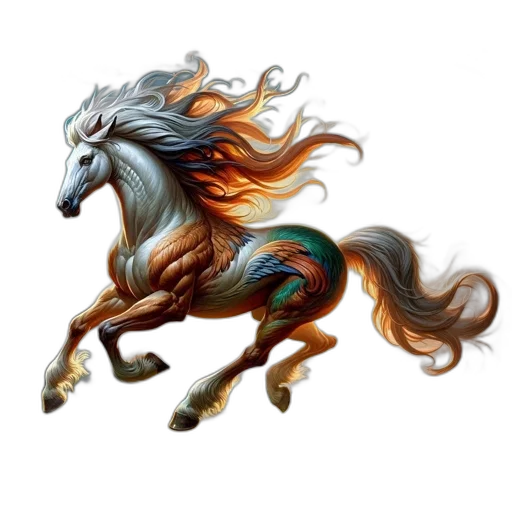 dragon, animal, hair, creature, fantasy art, concept art, photorealistic, pixel art transparent PNG cut-out