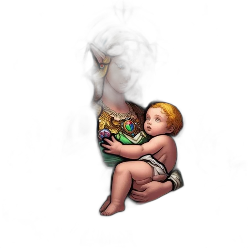 creature, pixel art, fantasy art, concept art, photorealistic, fire, fog, forest transparent PNG cut-out