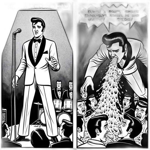 comic book art, cartoon, concept art, amusing, comic, strip, features, oversized transparent PNG cut-out