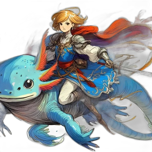 dragon, sword, weapon, concept art, fantasy art, watercolor, pixel art, underwater transparent PNG cut-out