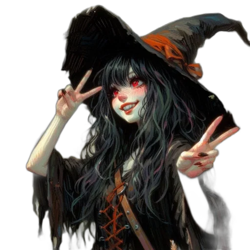 hat, staff, fantasy art, concept art, pixel art, photorealistic, dark, red transparent PNG cut-out