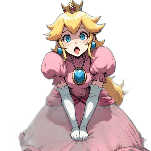 crown, dress, weapon, face, concept art, pixel art, anime, watercolor transparent PNG cut-out
