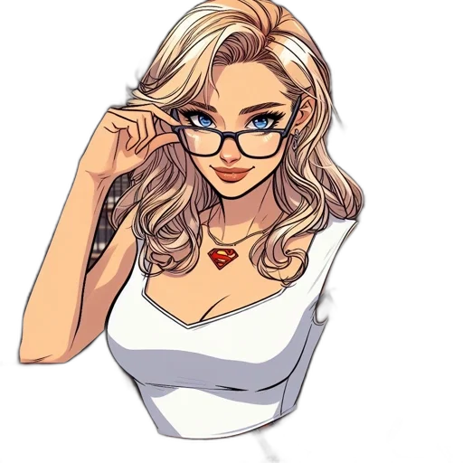 face, dress, jewelry, staff, cartoon, anime, pixel art, comic book art transparent PNG cut-out