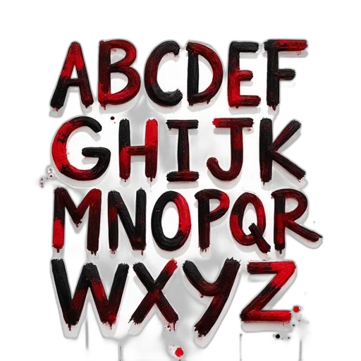 3d render, alphabet, sanset, graffiti transparent PNG cut-out