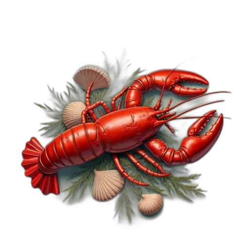 food, animal, creature, crown, photorealistic, 3d render, concept art, vintage-style transparent PNG cut-out
