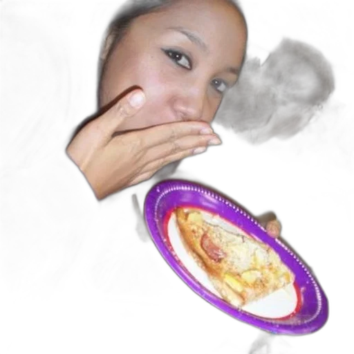 food, face, jewelry, photorealistic, 3d render, concept art, fire, woman transparent PNG cut-out