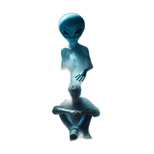 robot, creature, dress, concept art, 3d render, pixel art, fantasy art, outer space transparent PNG cut-out