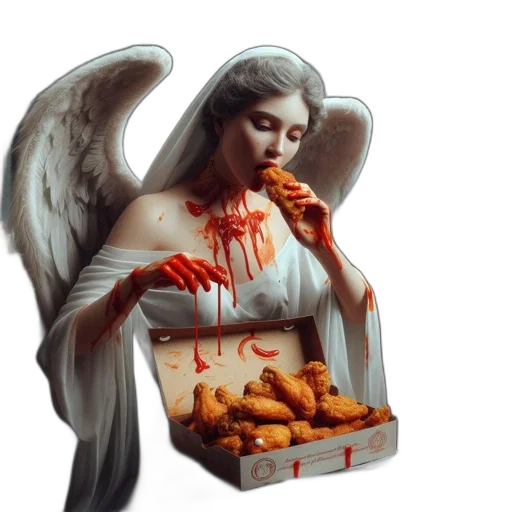 food, concept art, fantasy art, photorealistic, pixel art, celestial, figure, depicted transparent PNG cut-out