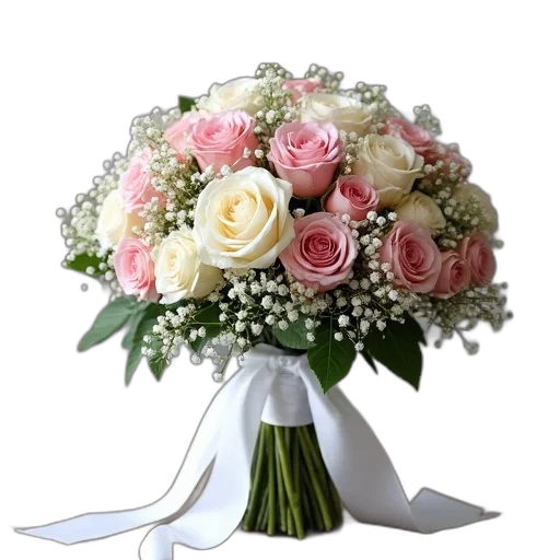 flower, crown, photorealistic, 3d render, pastel, monochrome, bouquet, various transparent PNG cut-out