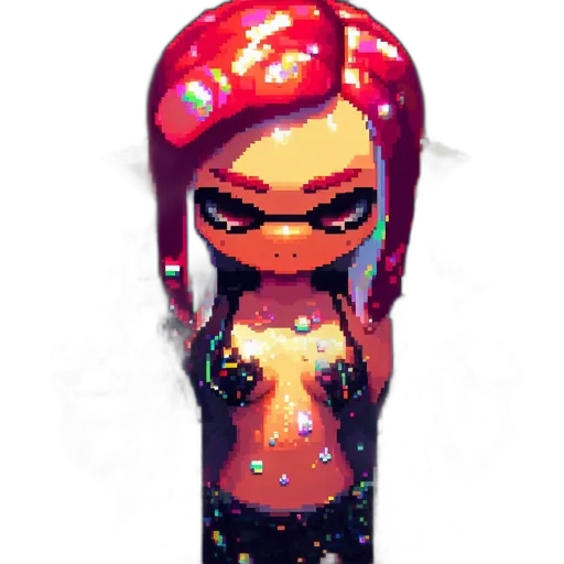 dress, staff, weapon, mask, pixel art, concept art, watercolor, fantasy art transparent PNG cut-out
