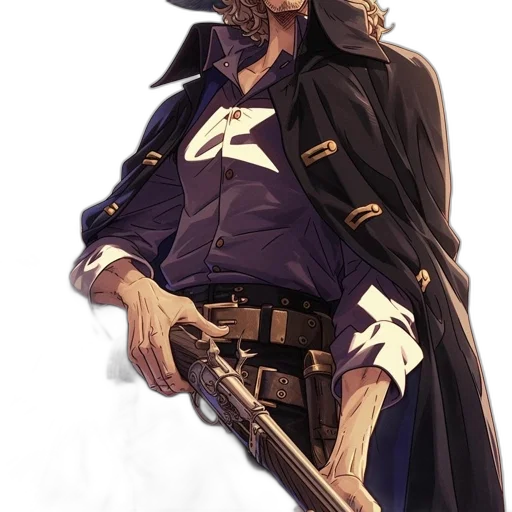 staff, jacket, weapon, sword, concept art, comic book art, fantasy art, pixel art transparent PNG cut-out