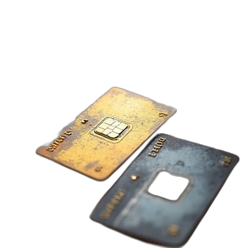 3d render, acco, chip, cards transparent PNG cut-out