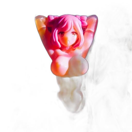 jewelry, food, flower, bottle, 3d render, vaporwave, photorealistic, anime transparent PNG cut-out