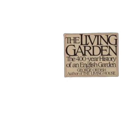 living, garden, 400-year, history, english, george, ordish, featuring transparent PNG cut-out