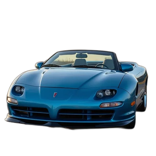 car, photorealistic, 3d render, blue transparent PNG cut-out