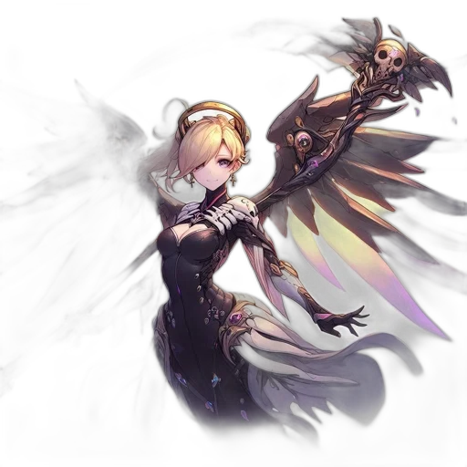 weapon, sword, staff, dragon, fantasy art, concept art, pixel art, anime transparent PNG cut-out