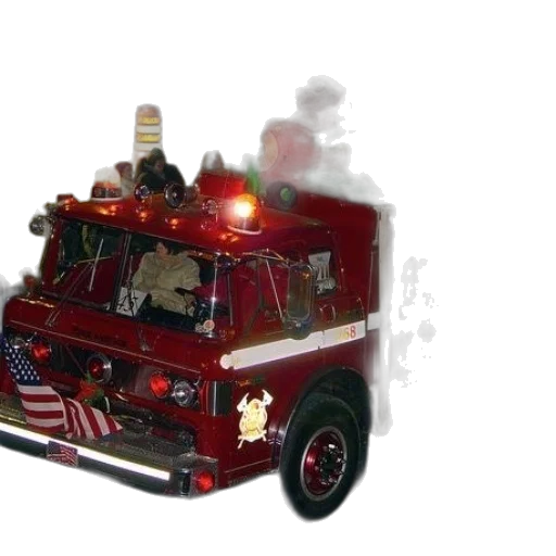 car, weapon, 3d render, concept art, photorealistic, fire, red, truck transparent PNG cut-out